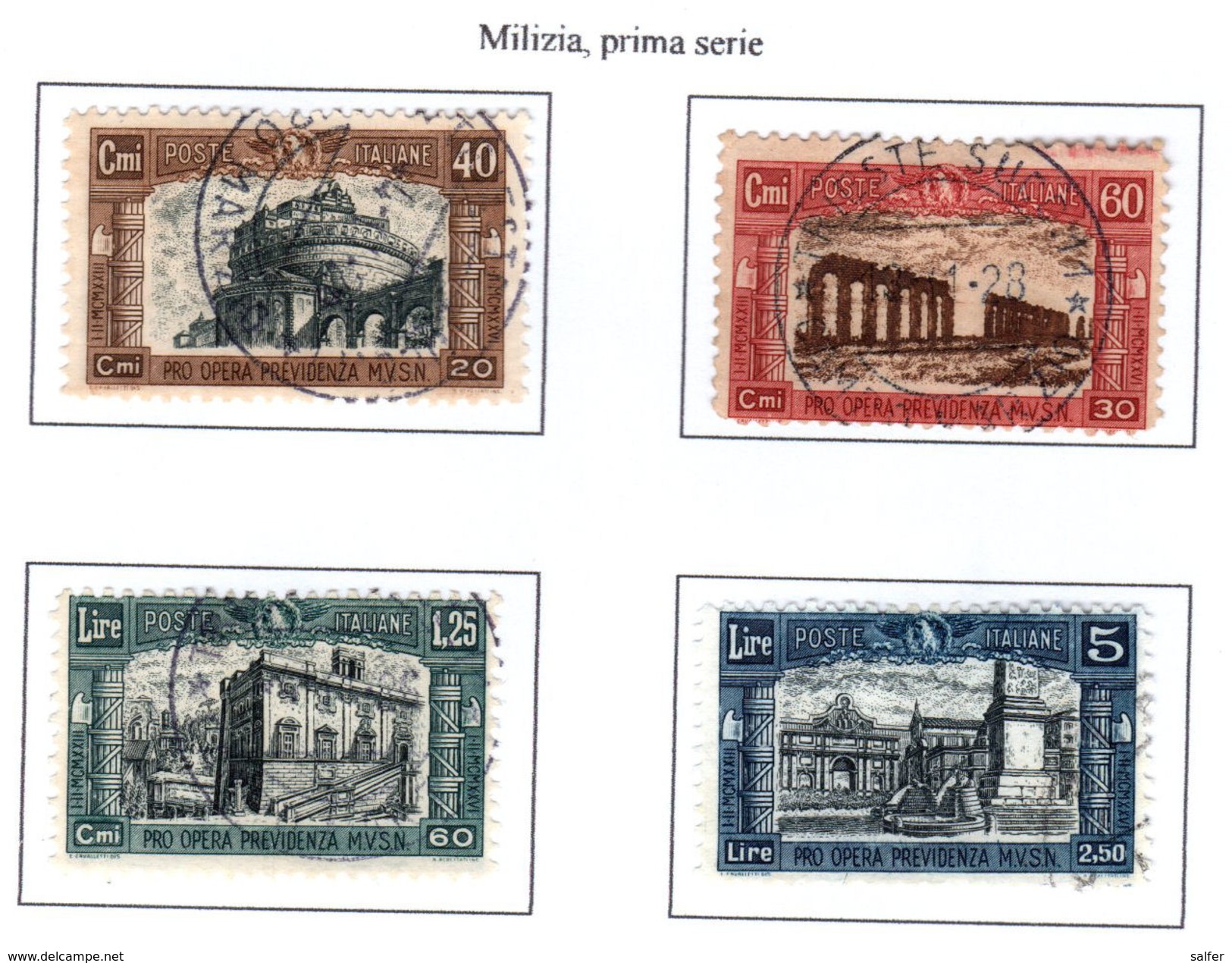 ITALIA REGNO 1926  MILIZIA I  Usati /used - Usati