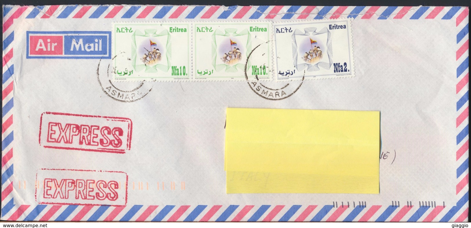 °°° ERITREA - POSTAL HISTORY - 2008 °°° - Eritrea