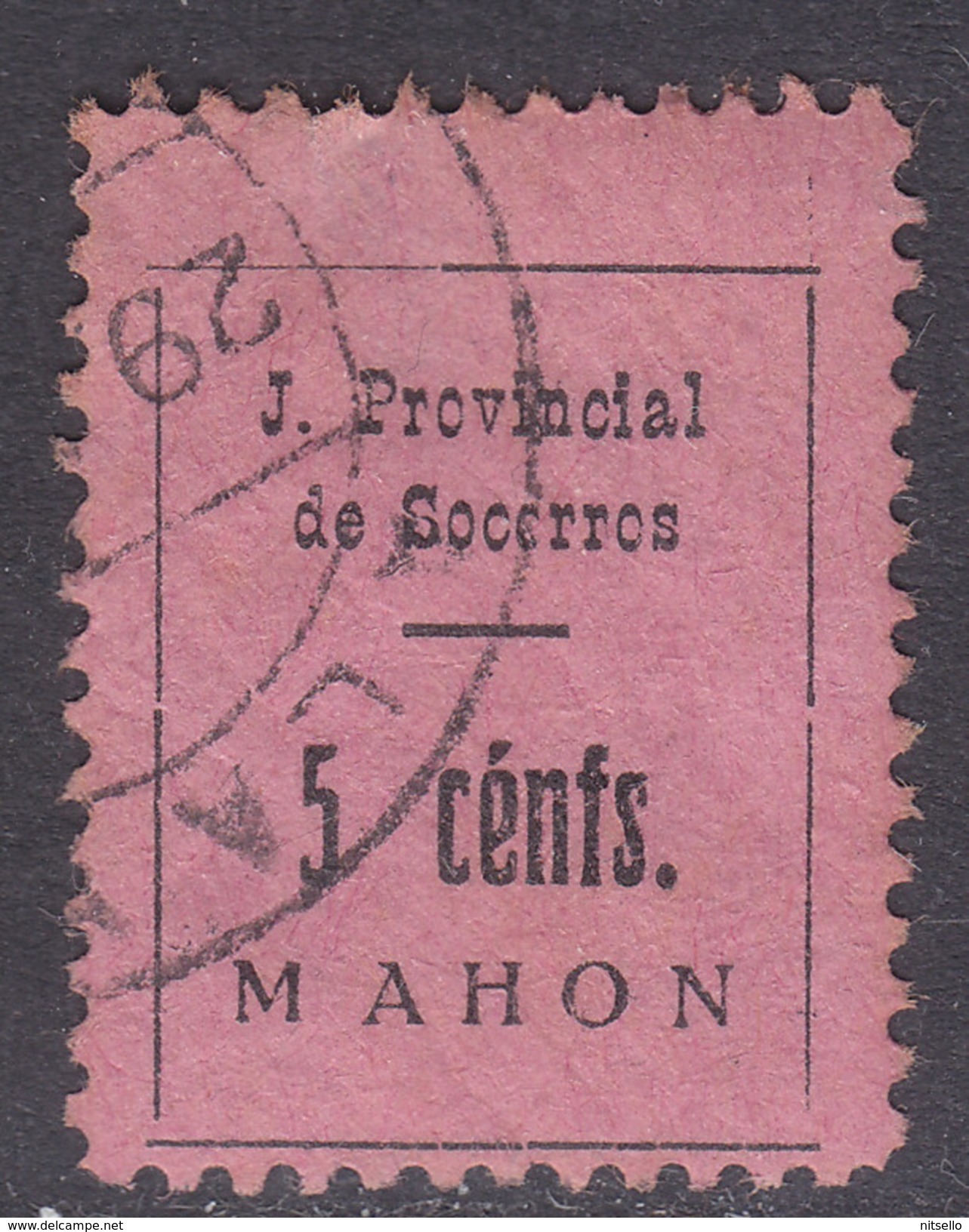 LOTE 2112  /// (C105) GUERRA CIVIL MAHON  Nº 4 SOFIMA / 842C G.GUILLAMON. VARIEDAD "CENFS EN LUGAR DE CNTS". MUY RARA - Emissions Républicaines