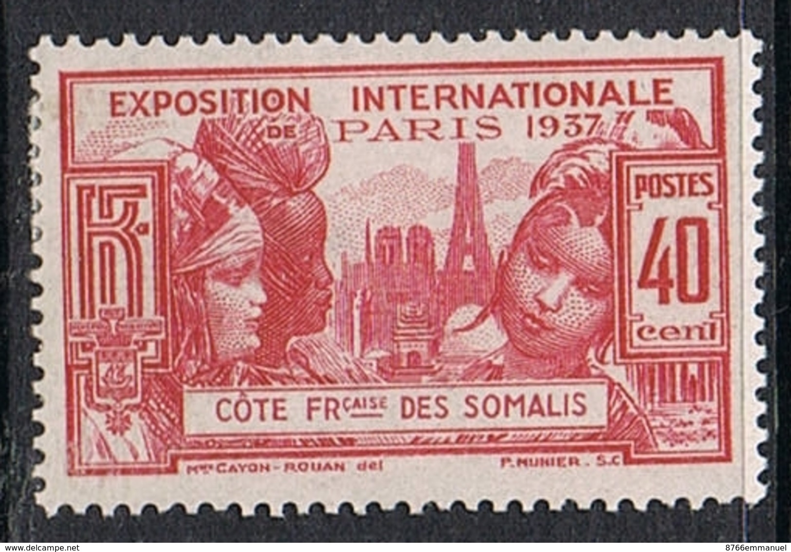 COTE DES SOMALIS N°143 N* - Neufs