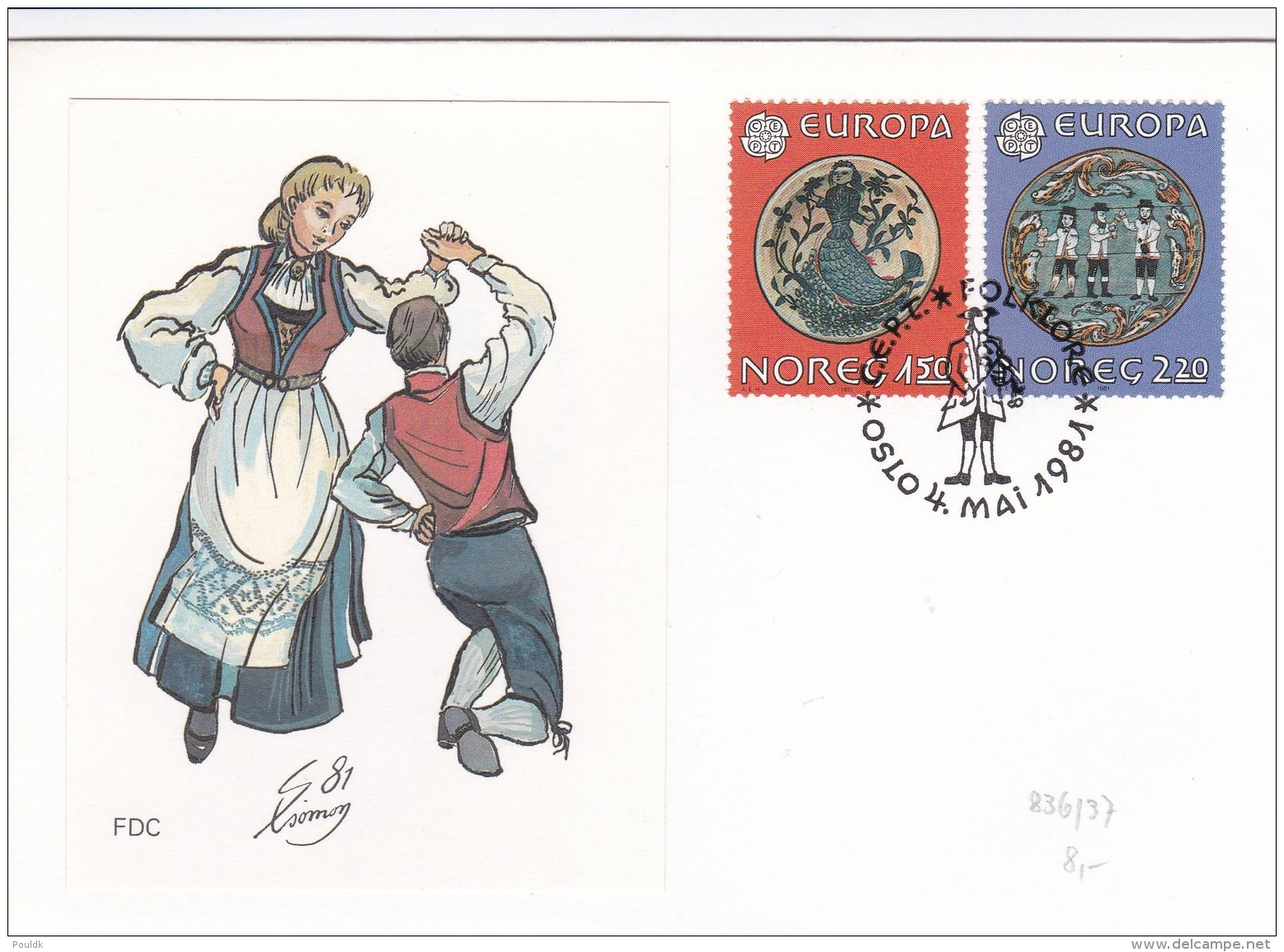 Norway 1981 FDC Europa CEPT (T16-20) - 1981