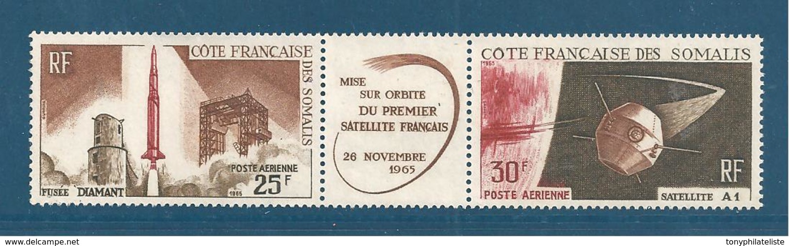 Cote Des Somalis PA N°46A Neuf ** - Unused Stamps