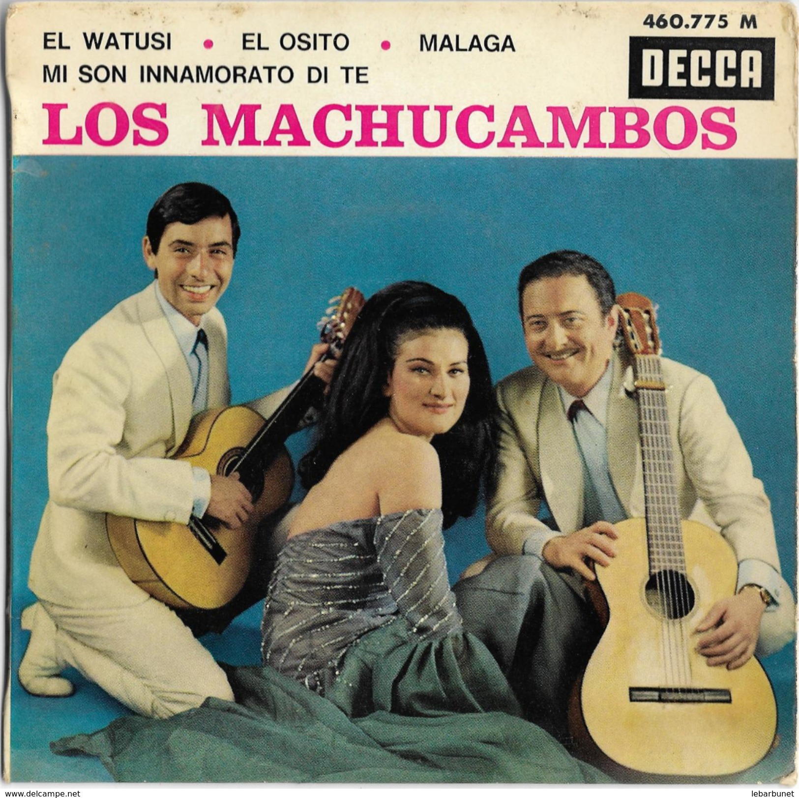 Disque Ancien "Los Machucambos" 4 Titres El Watusi-El Osito-Mi Son Innamorato Di Te - New Age