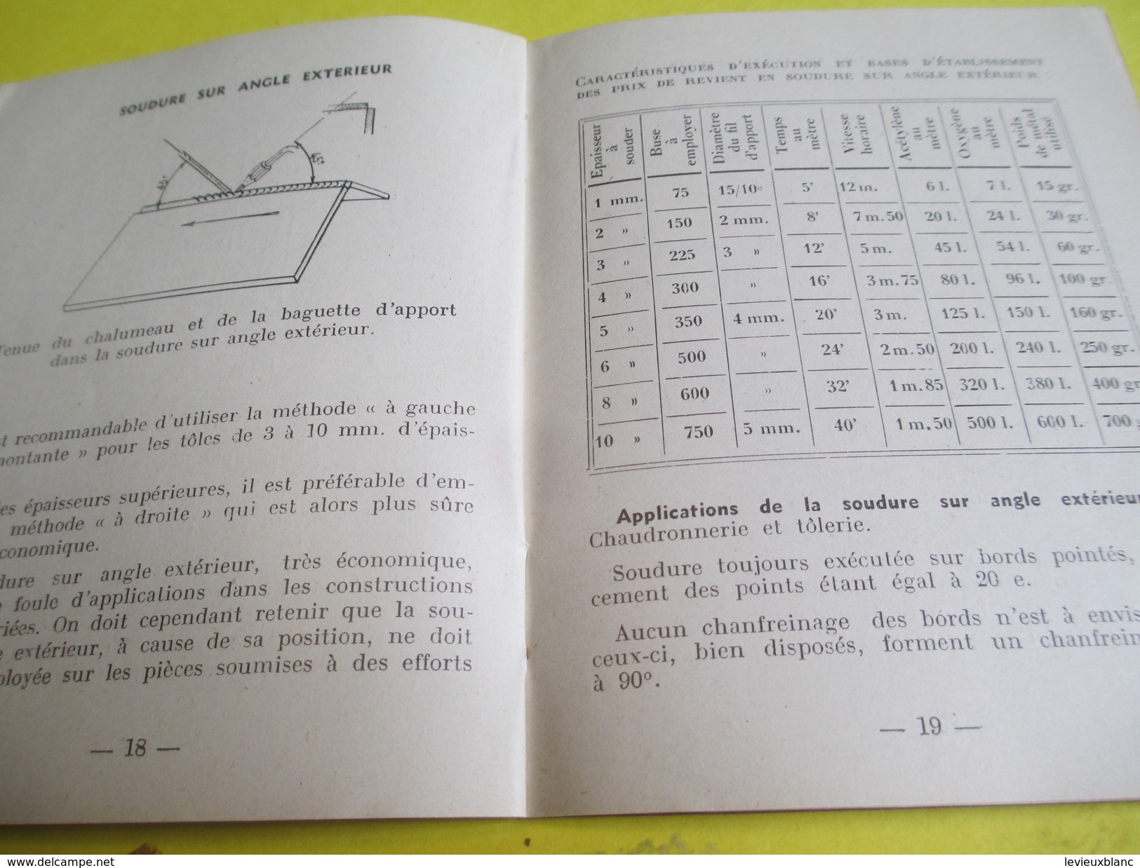 Fascicule/Soudure Autogène Oxy-Acétylénique/Offert par "L'Air Liquide"/Inst de Soudure Autogène /Paris/Vers1950   LIV123