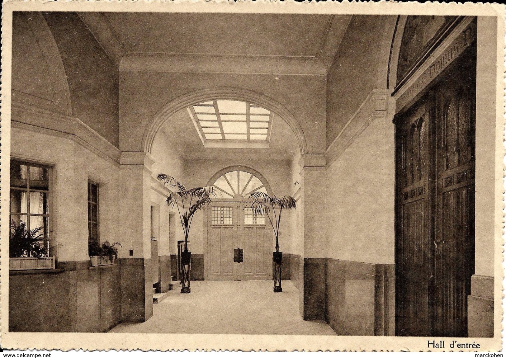 BRUXELLES (1000) : Hall D'entrée De L'Institut SS. Jean & Elisabeth, Rue Des Cendres 7. CPSM. - Salute, Ospedali