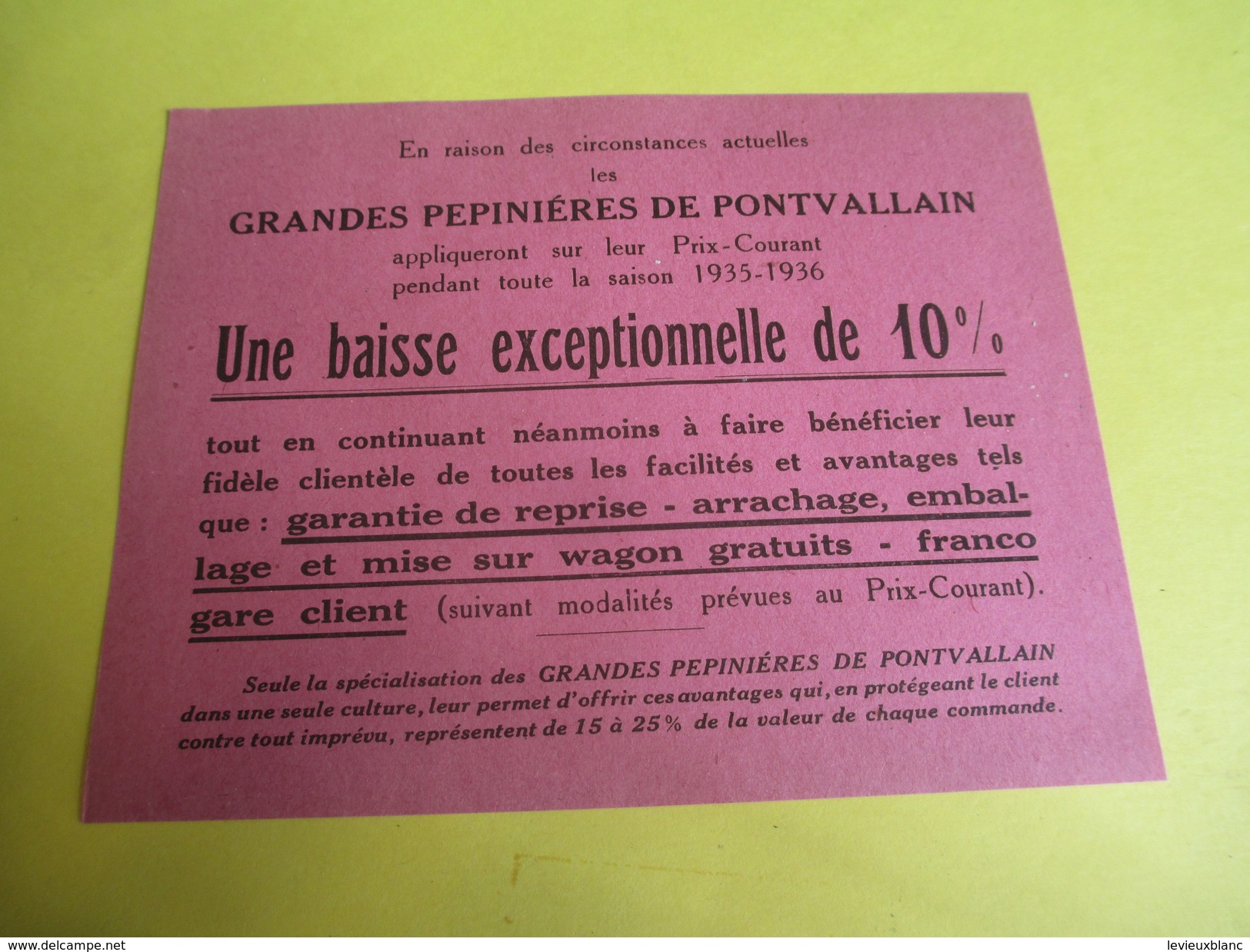 Fascicule/Sylviculture/Petit Manuel du Planteur de Peupliers/ Grandes Pépinières de Pontvallain/Sarthe/1935   LIV124