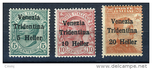 1918 - VENEZIA TRIDENTINA - ITALY - Catg. Unif. 28/30 - NH/NH Original Gum - (BA/T23032016) - - Trento