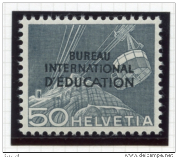Switzerland, International Offices, 1950, BIE, International Education Bureau, 50 C., MNH, Michel 37 - Service