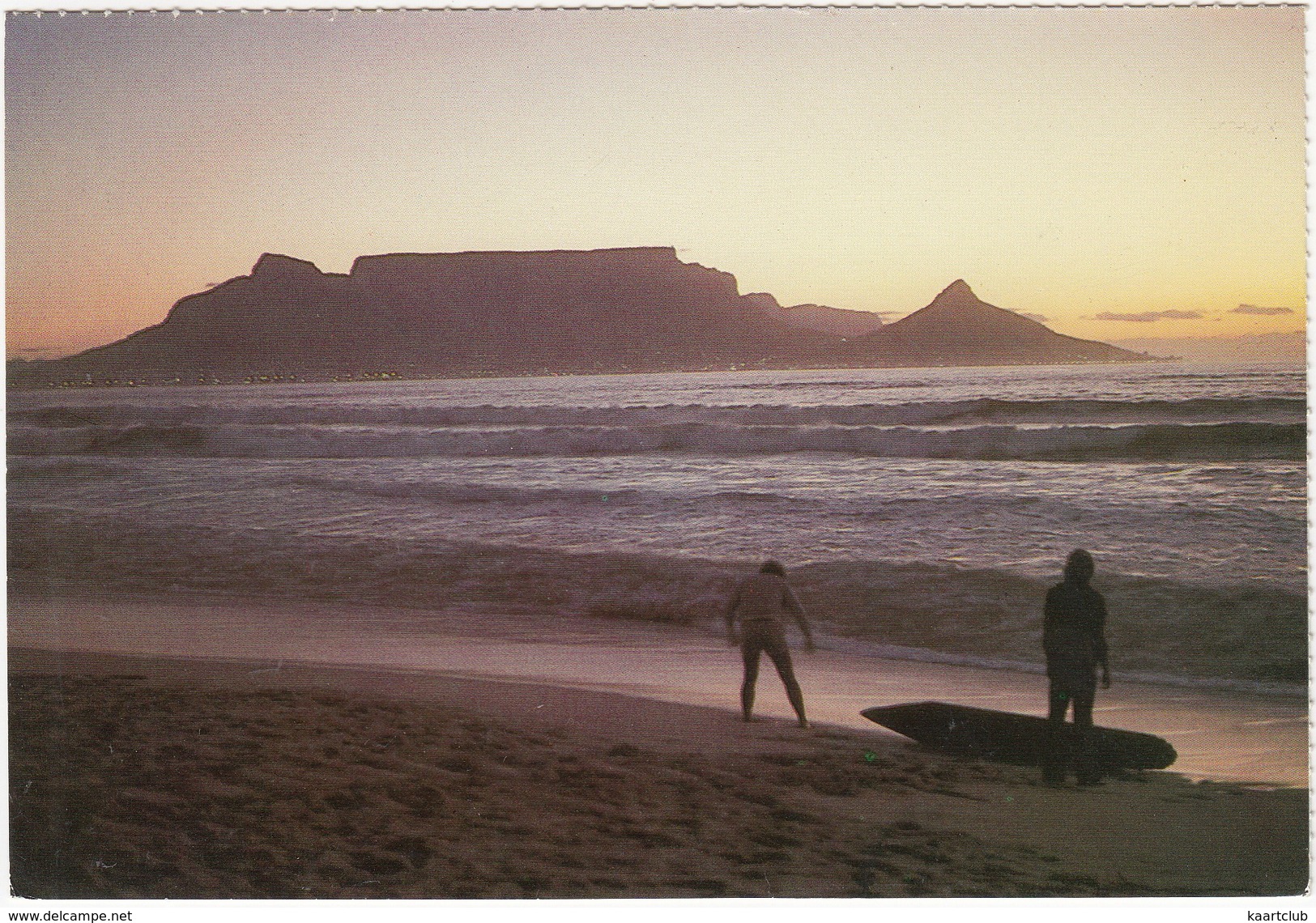 Cape Peninsula - Table Mountain From Blouberg Strand At Dusk - (South-Africa) - Zuid-Afrika