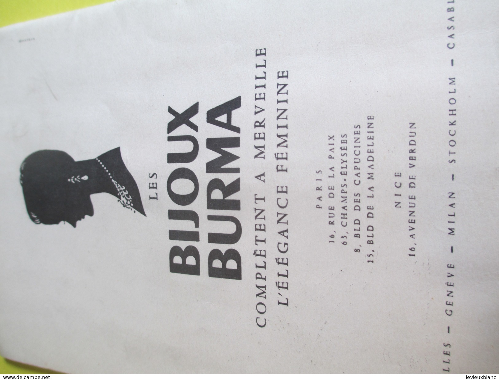 Programme Théâtre/Théâtre National de l'Opéra/FAUST/Gounod/Robert BLOT/Livret en Français et Anglais/1955       PROG144