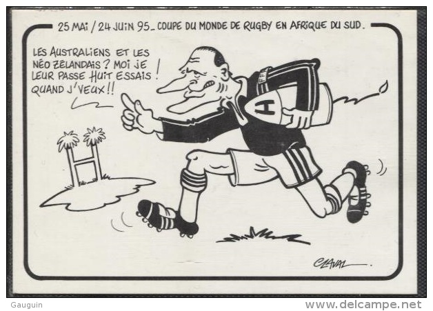 CPM - JACQUES CHIRAC .... Carte Satirique J.CLAVAL - Edition Scoop - Satiriques