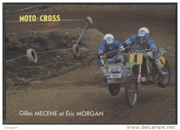 CPM - GILLES MECENE &amp; ERIC MORGAN - MOTO CROSS - Edition Ch.Corlet - Motorcycle Sport