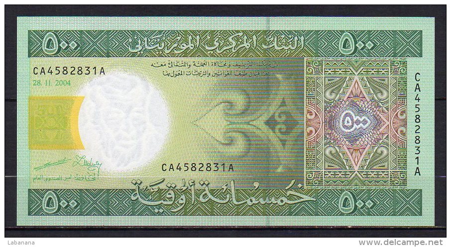 529-Mauritanie Billet De 500 Ouguiya 2004 CA458A Neuf - Mauritanië