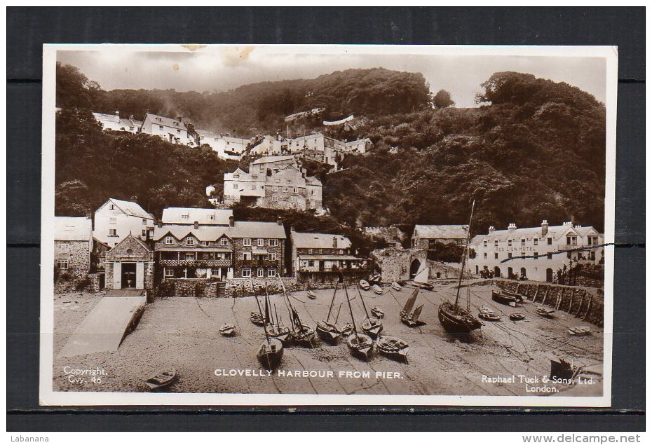 GB, Clovelly Harbour From Pier - Clovelly