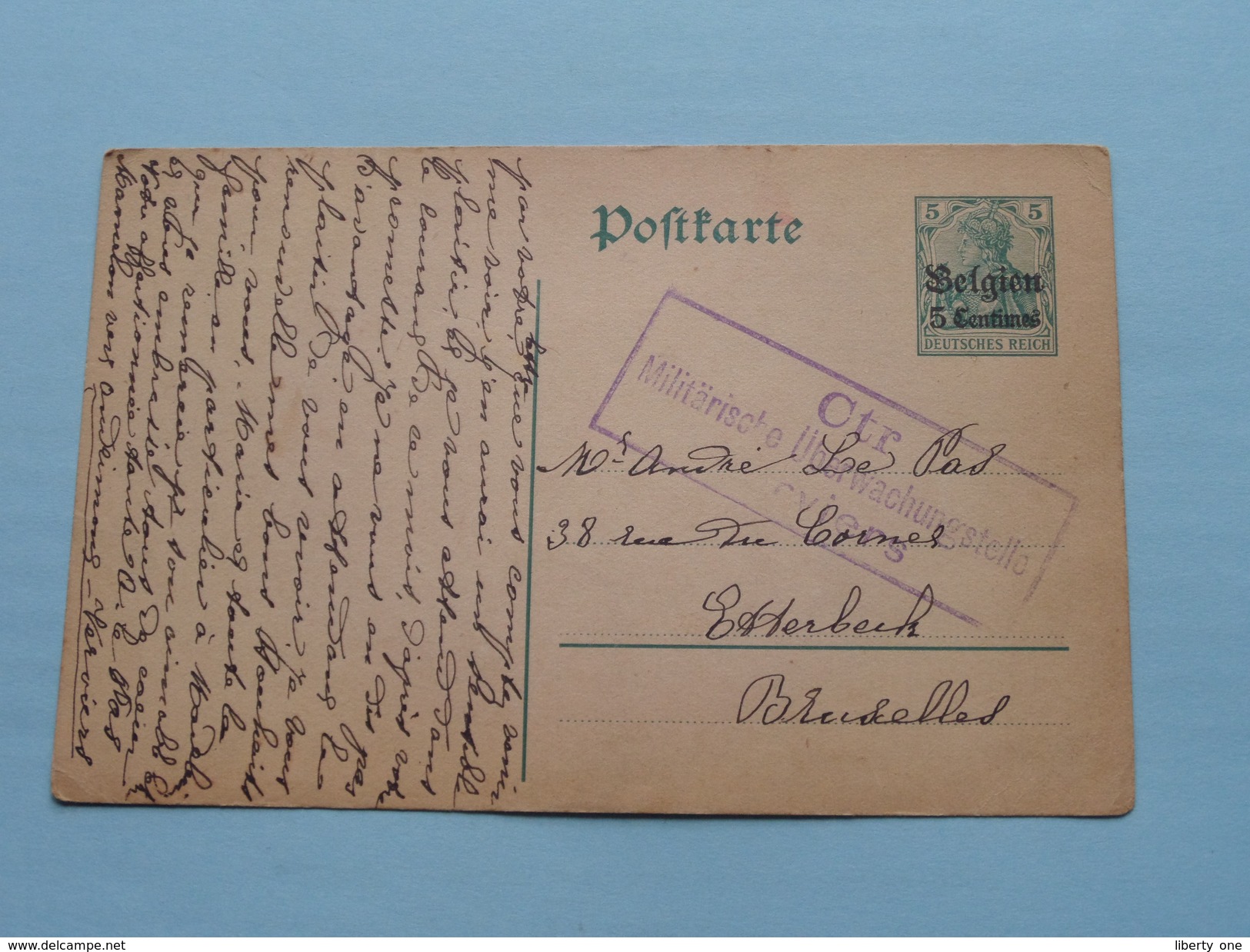 Postkarte - CP / PK Bruxelles < Verviers ( CTR 1915 ( Zie Foto ) ! - Deutsche Besatzung