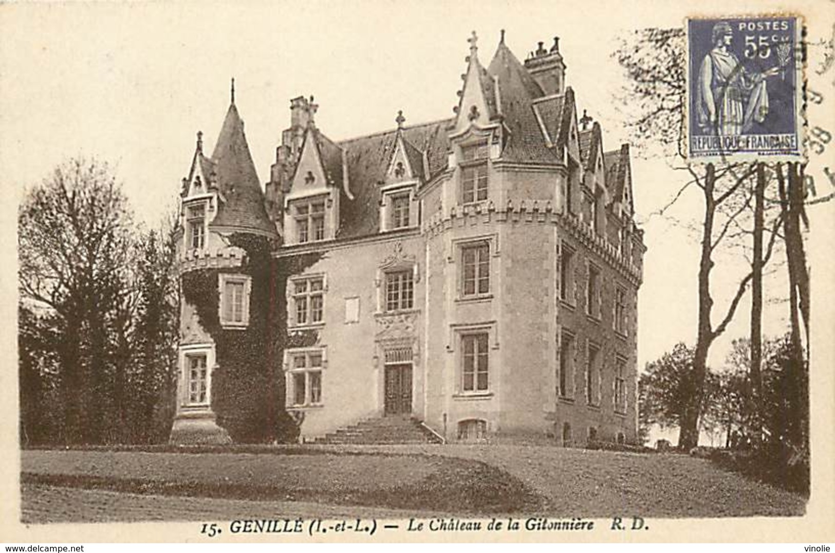 PIE-17-P.T.FR. 2356 : GENILLE  CHATEAU DE LA GITONNIERE - Genillé