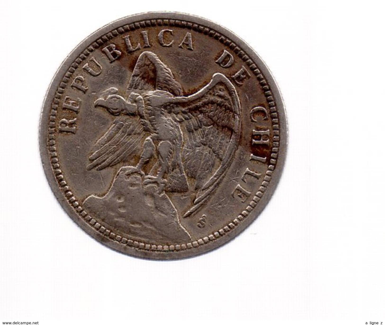 REF 1  : Monnaie Coin CHILI CHILE 1 Un Peso 1933 - Cile