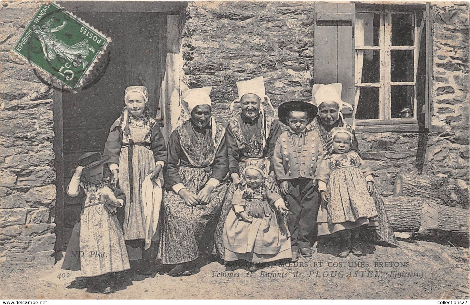 29-PLOUGASTEL-FEMMES ET ENFANTS DE PLOUGASTEL - Plougastel-Daoulas