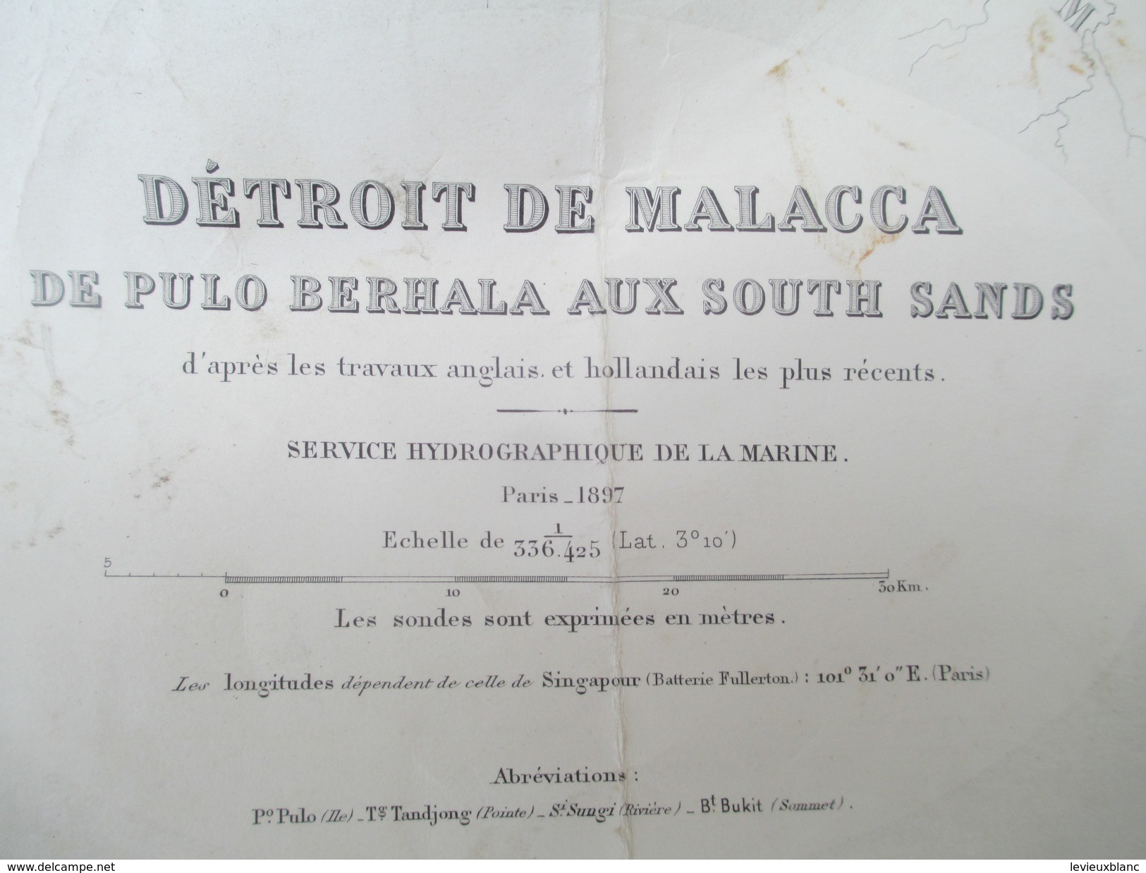 Carte Marine / Edition Mai 1932/ Détroit De Malacca De Pulo Berhala Aux Souths Sands/ 1946    PGC142 - Programma's