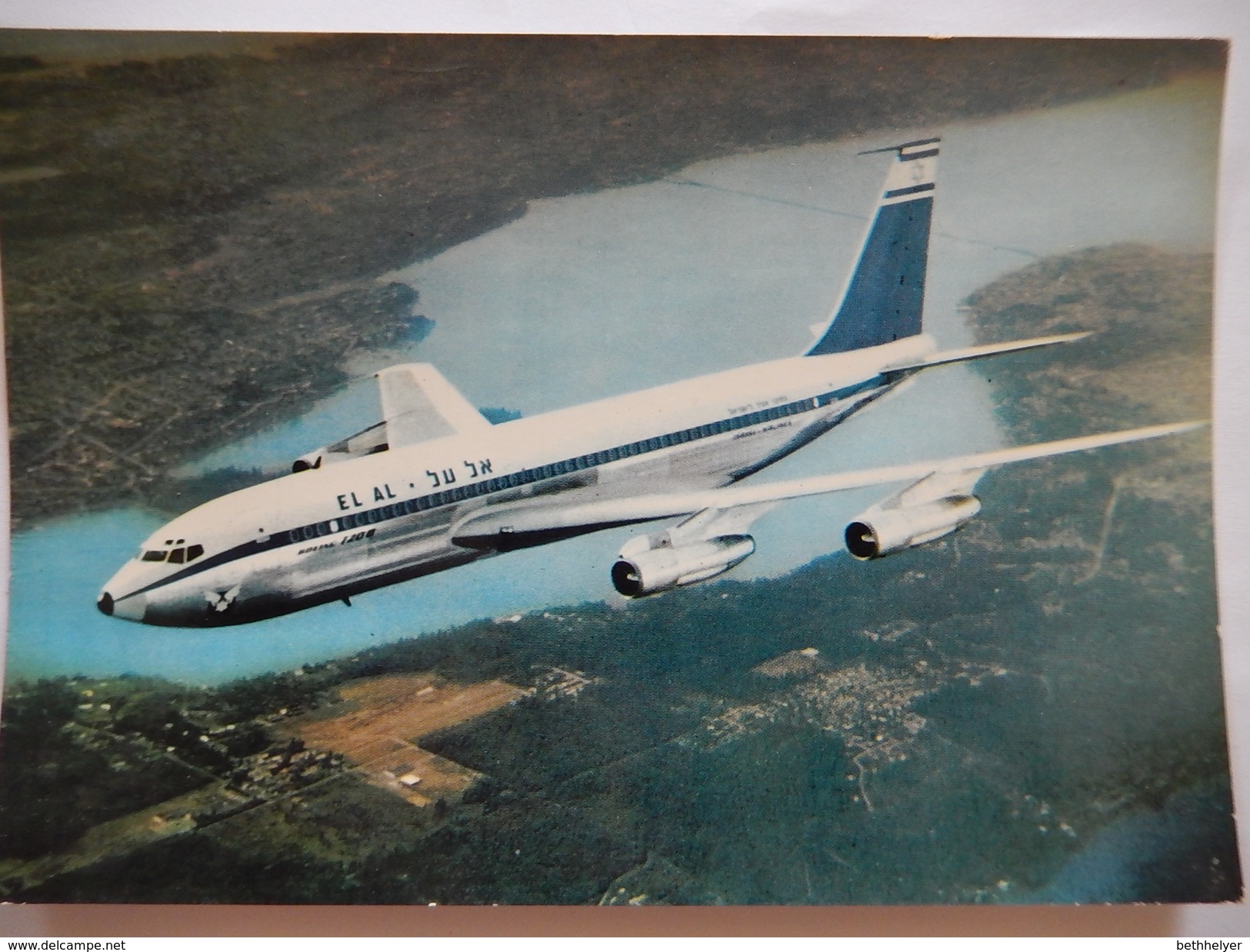 CP  - DANS LE CIEL DE FRANCE - BOEING 707 DE LA COMPAGNIE EL-AL -  No 157  - R854 - 1946-....: Moderne