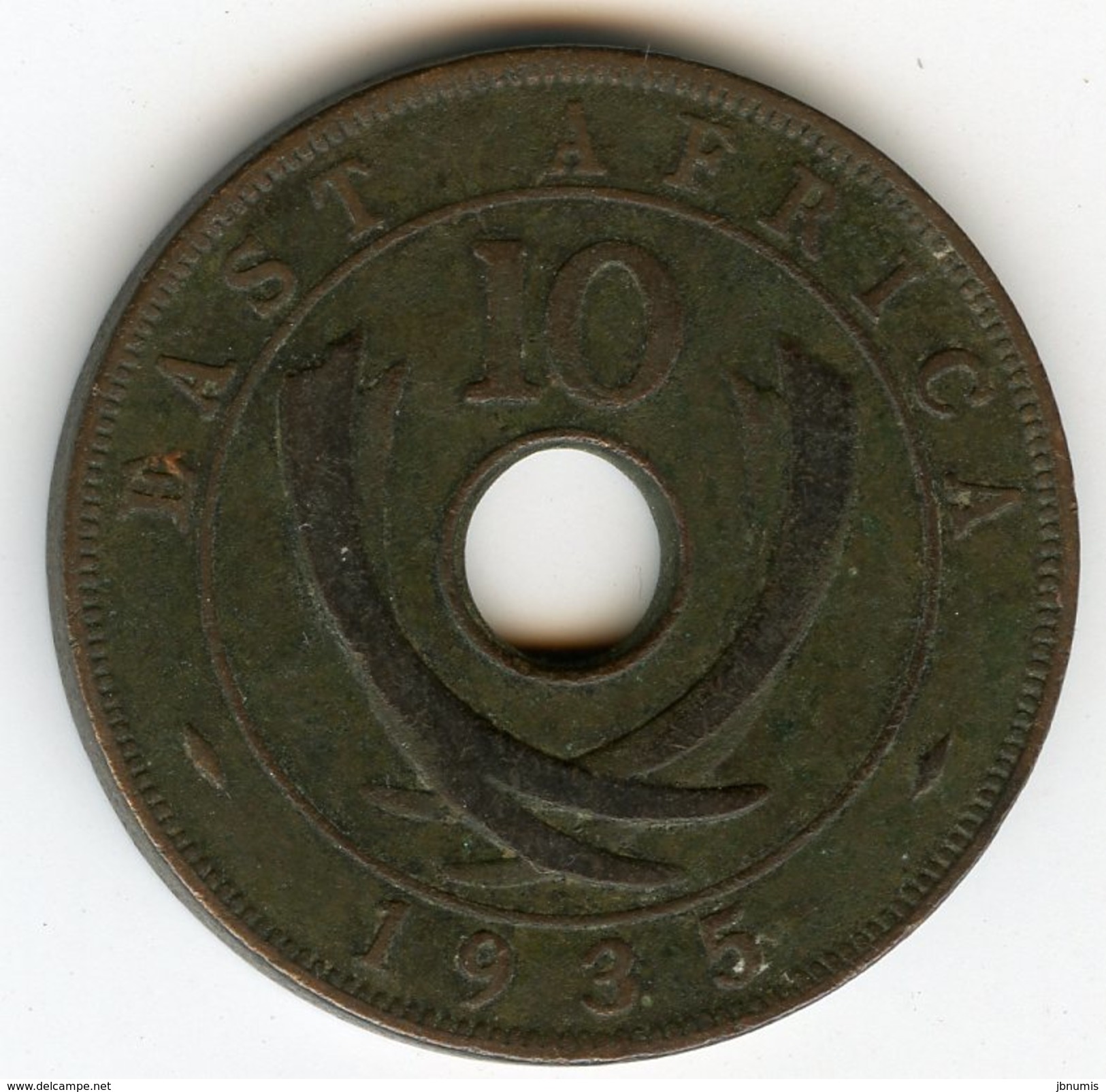 Afrique Orientale Britanique East Africa 10 Cents 1935 KM 19 - British Colony