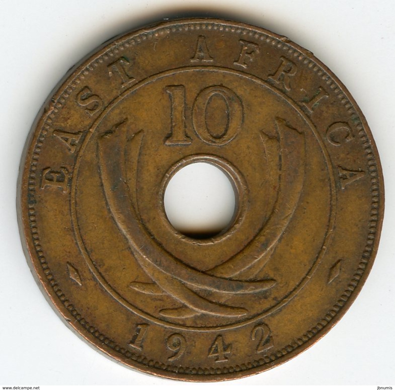 Afrique Orientale Britanique East Africa 10 Cents 1942 KM 26.2 - British Colony