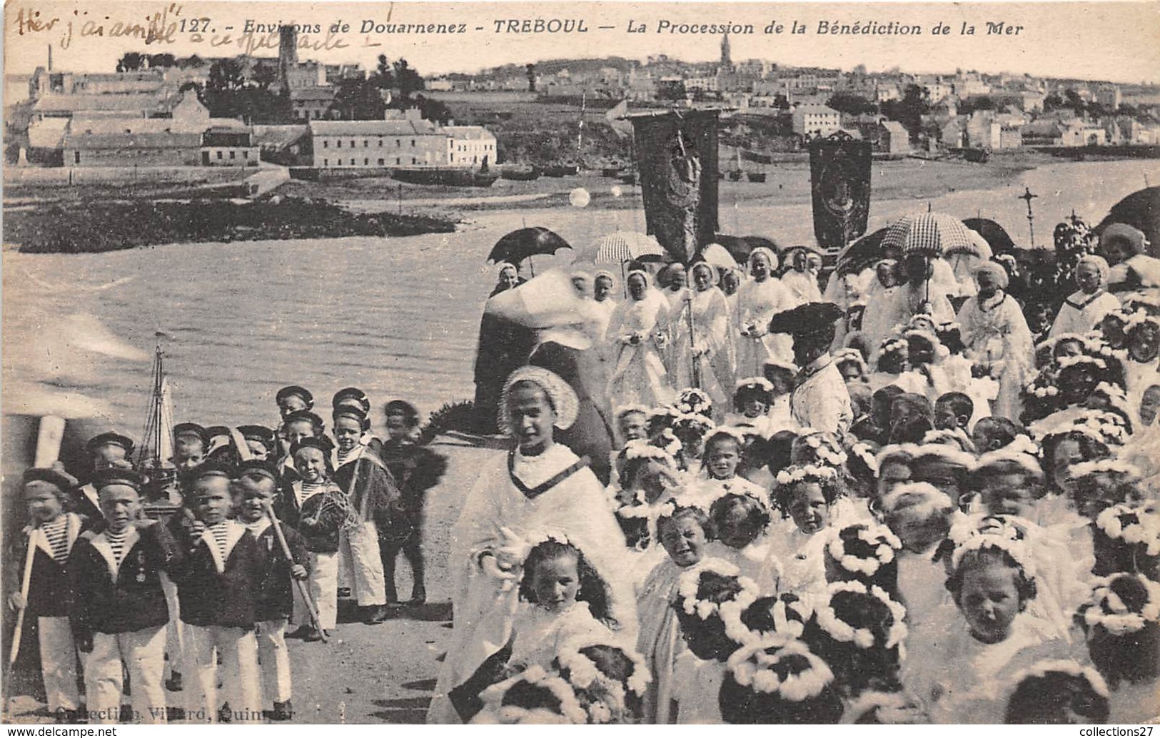 29-TREBOUL- LA PROCESSION DE LA BENEDICTION DE LA MER - Tréboul