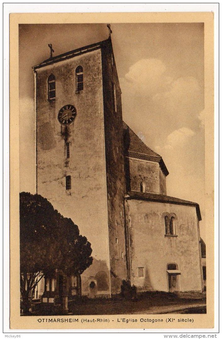 OTTMARSHEIM--L'église Octogone  éd Moderne A.Gintzburger - Ottmarsheim