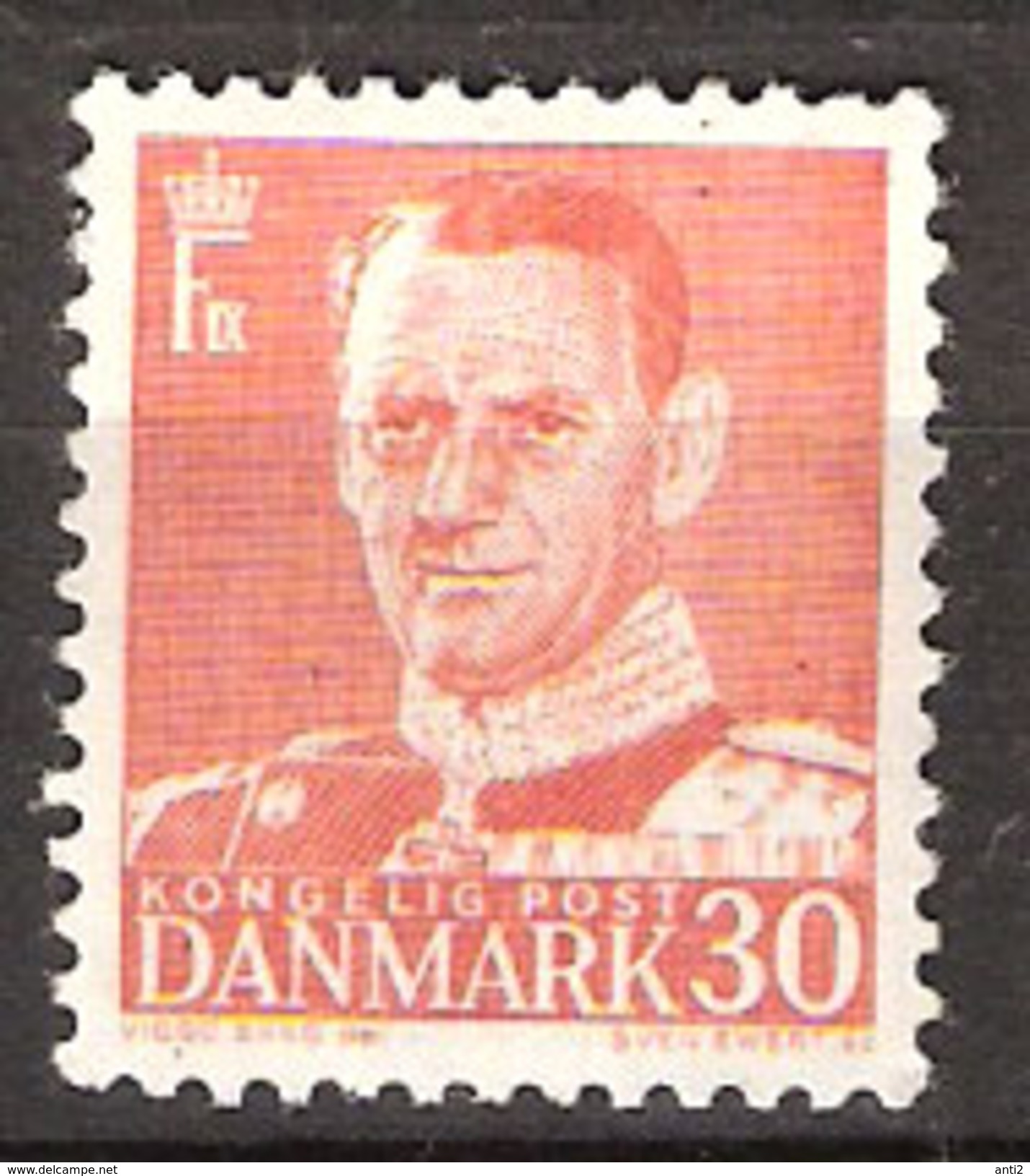 Denmark  1952  King Frederik IX Mi 334 MNH(** - Neufs