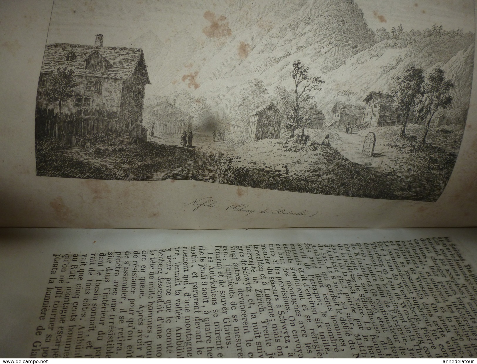 1838  Tout sur les ORIGINES de la SUISSE ,moeurs ,coutumes,etc : par M. de Golbéry, avec nombreuses gravures hors textes