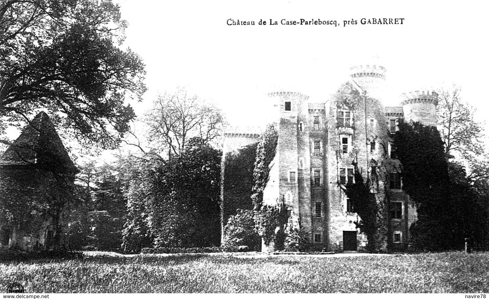 40 Cpa Près GABARRET  CHATEAU DE LA CASE-PARLEBOSCQ - Gabarret