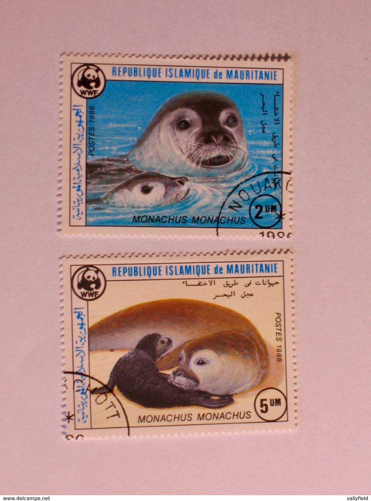 MAURITANIE 1986    LOT# 9   MONK SEAL  WWF - Mauritanie (1960-...)