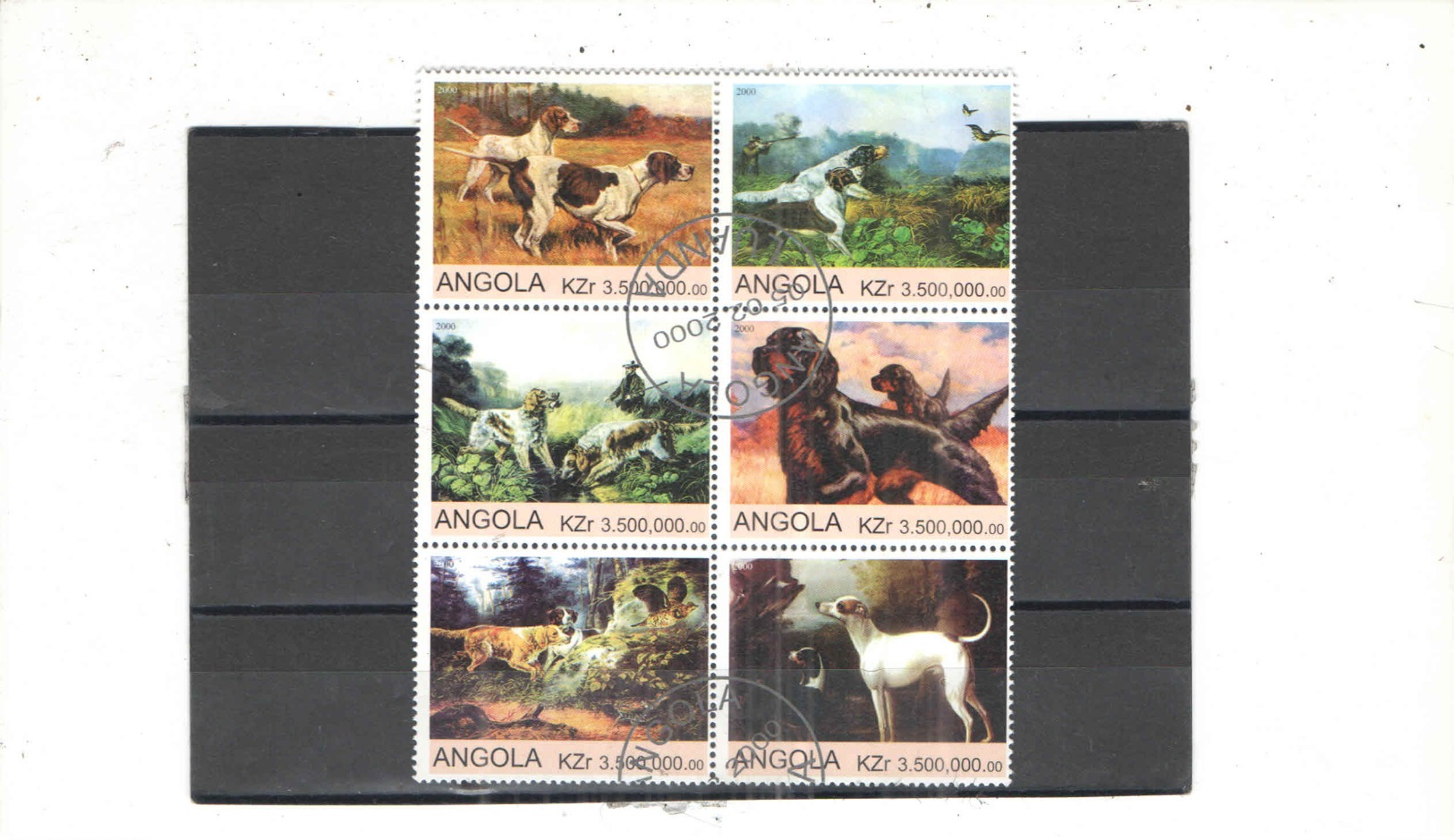 Angola 2000 Blocco Cani N.06 Valori Timbrati See Scans - Angola