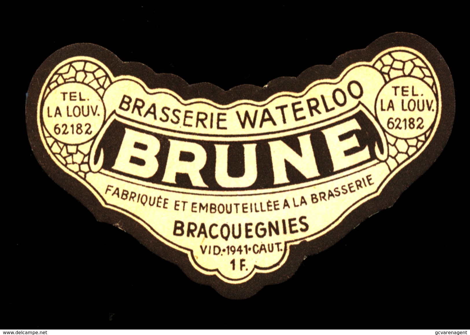 BRACQUEGNIES - BRASSERIE WATERLOO - BRUNE - Bière