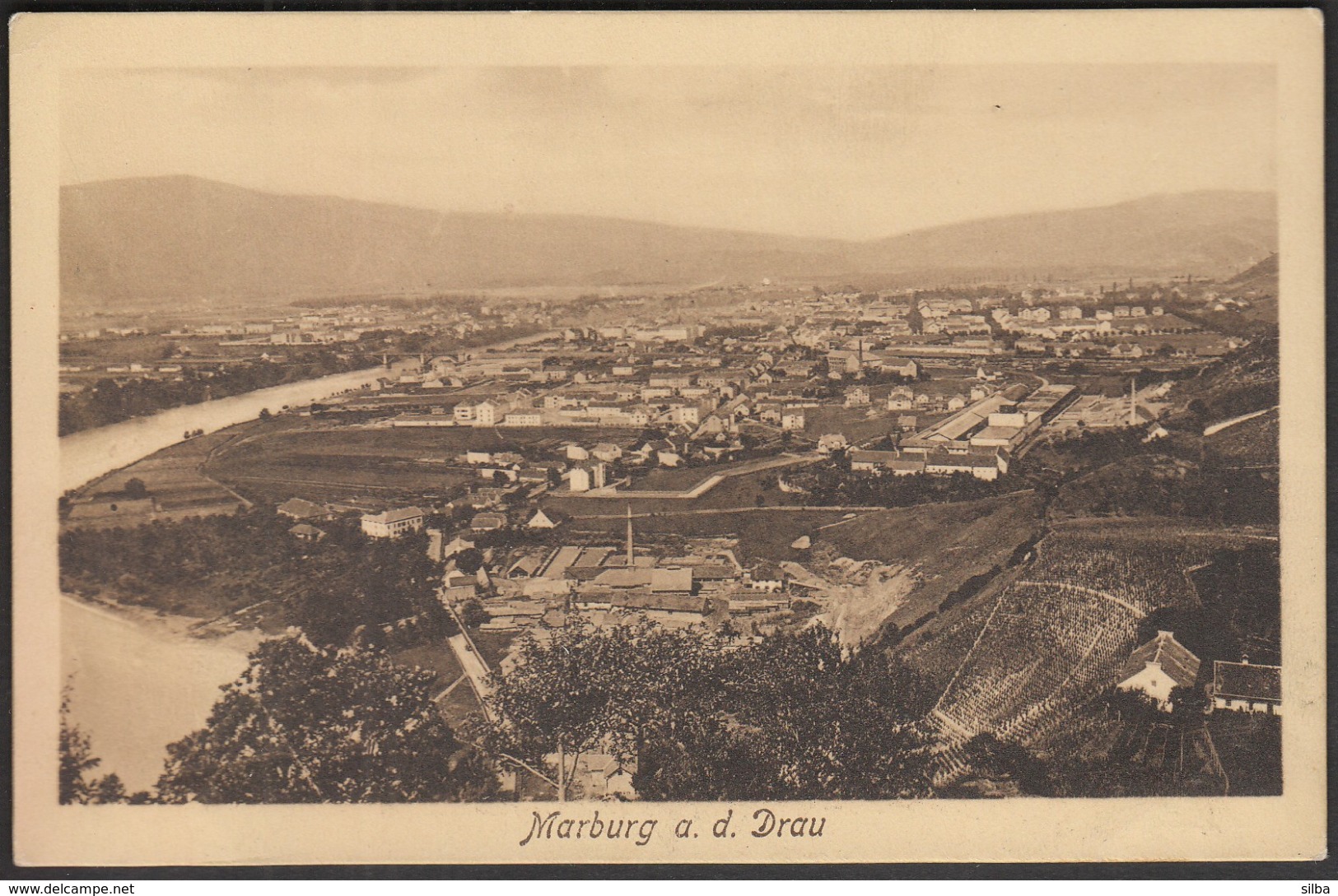 Slovenia Maribor 1911 / Marburg A. D. Drau / Panorama / River - Eslovenia