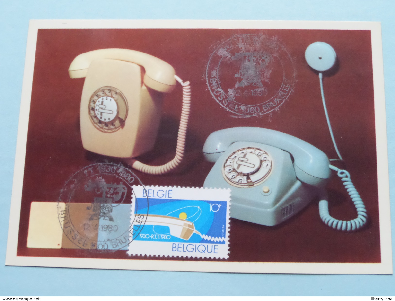 REGIE Van TELEGRAFIE En TELEFONIE / Anno 12-4-1980 Brussel Stamp ( Zie Foto´s Voor Detail ) ! - Poste & Facteurs