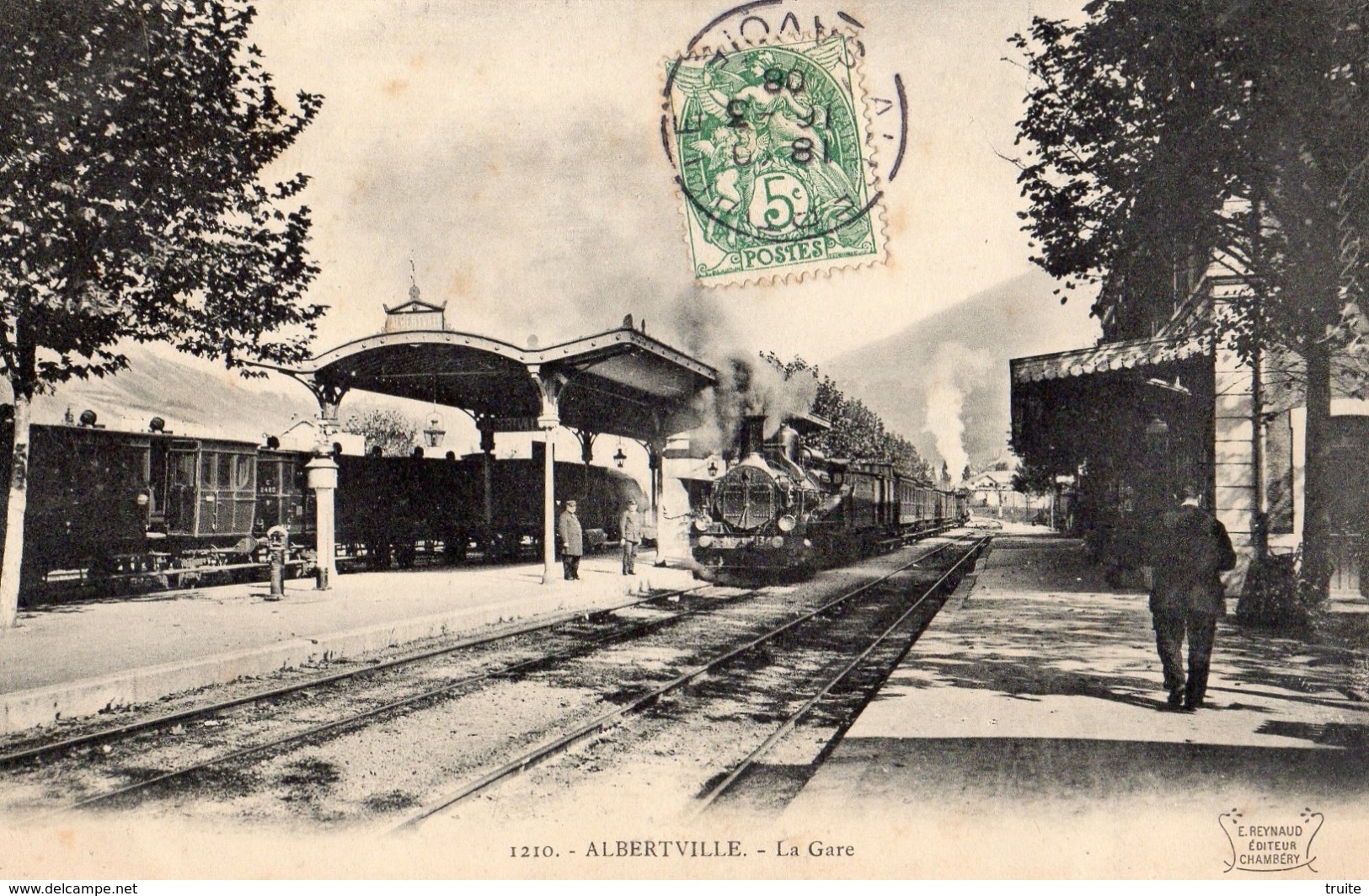 ALBERTVILLE LA GARE ARRIVEE DU TRAIN - Albertville