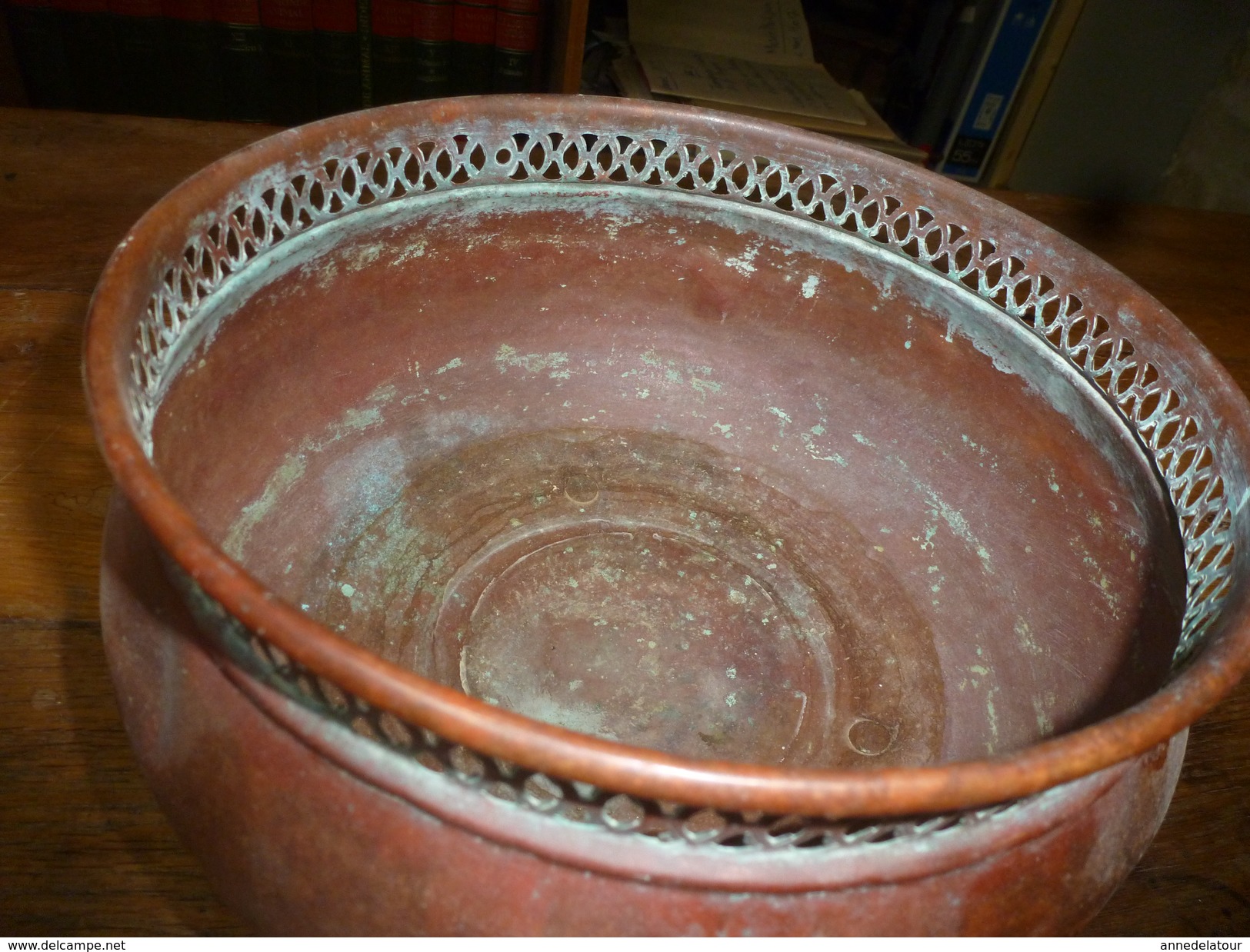 Cache-pot En Cuivre Massif ,d'époque XVIIIe - Rame