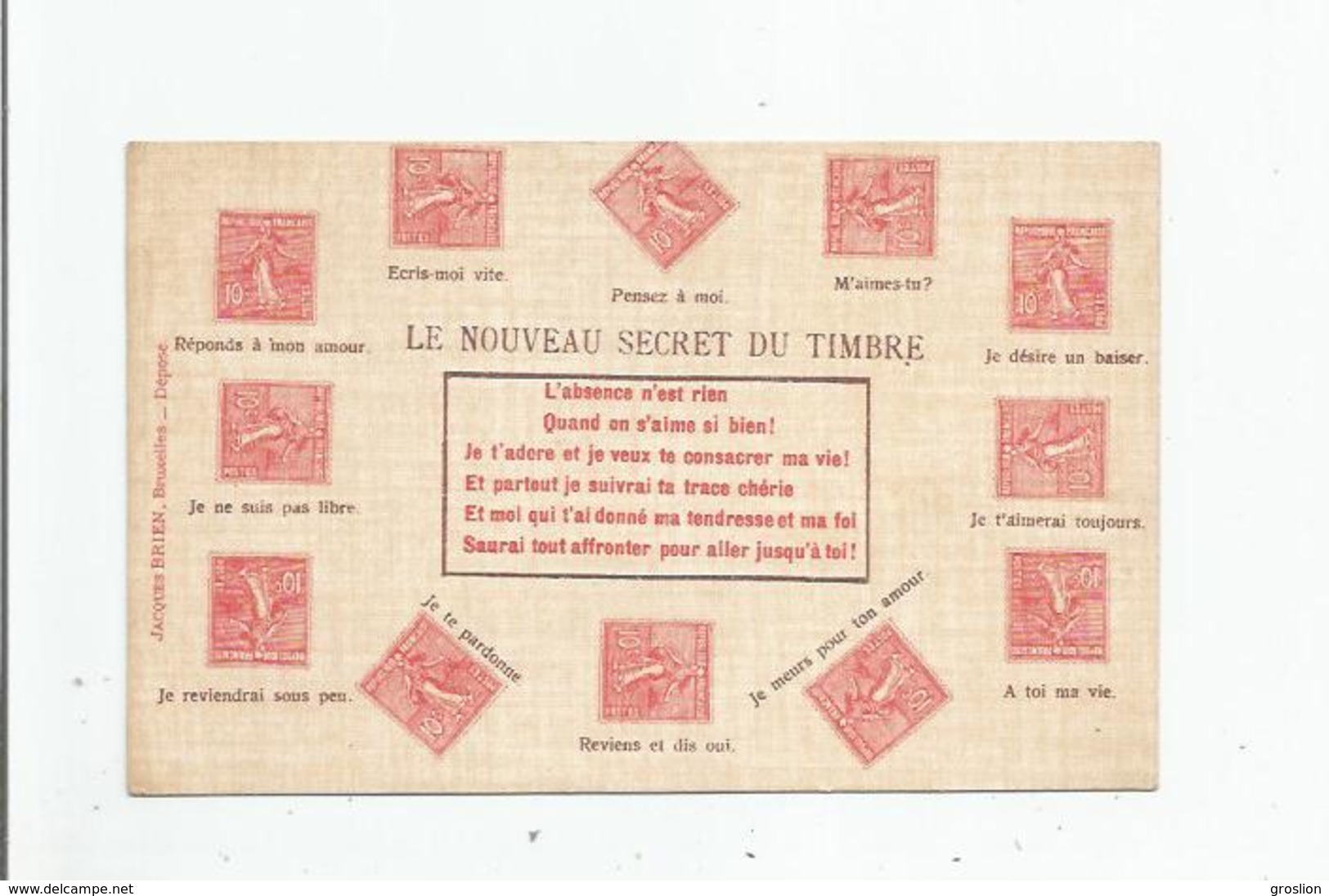 LE NOUVEAU SECRET DU TIMBRE (SEMEUSES) - Timbres (représentations)