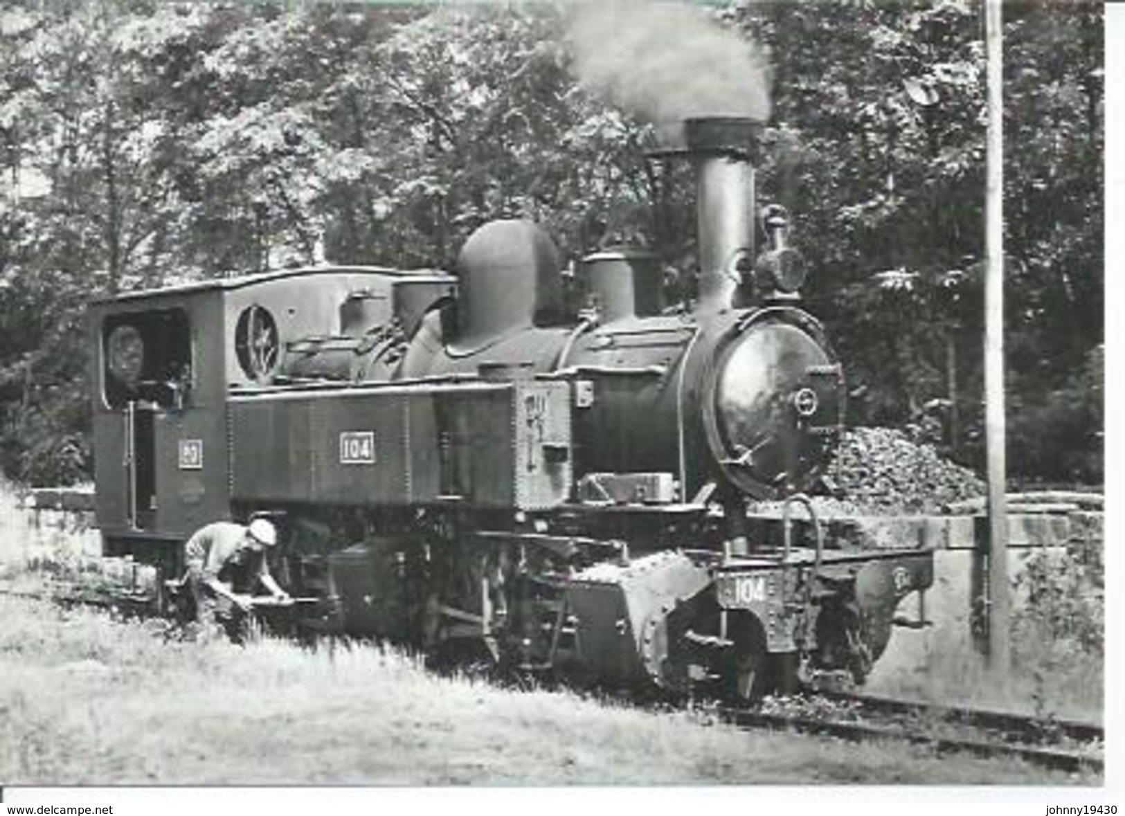 510.6 - 020 +020 T N° 104 A TREIGNAC - 30-5-1964 ( TRAIN- LOCOMOTIVE ) - Treignac