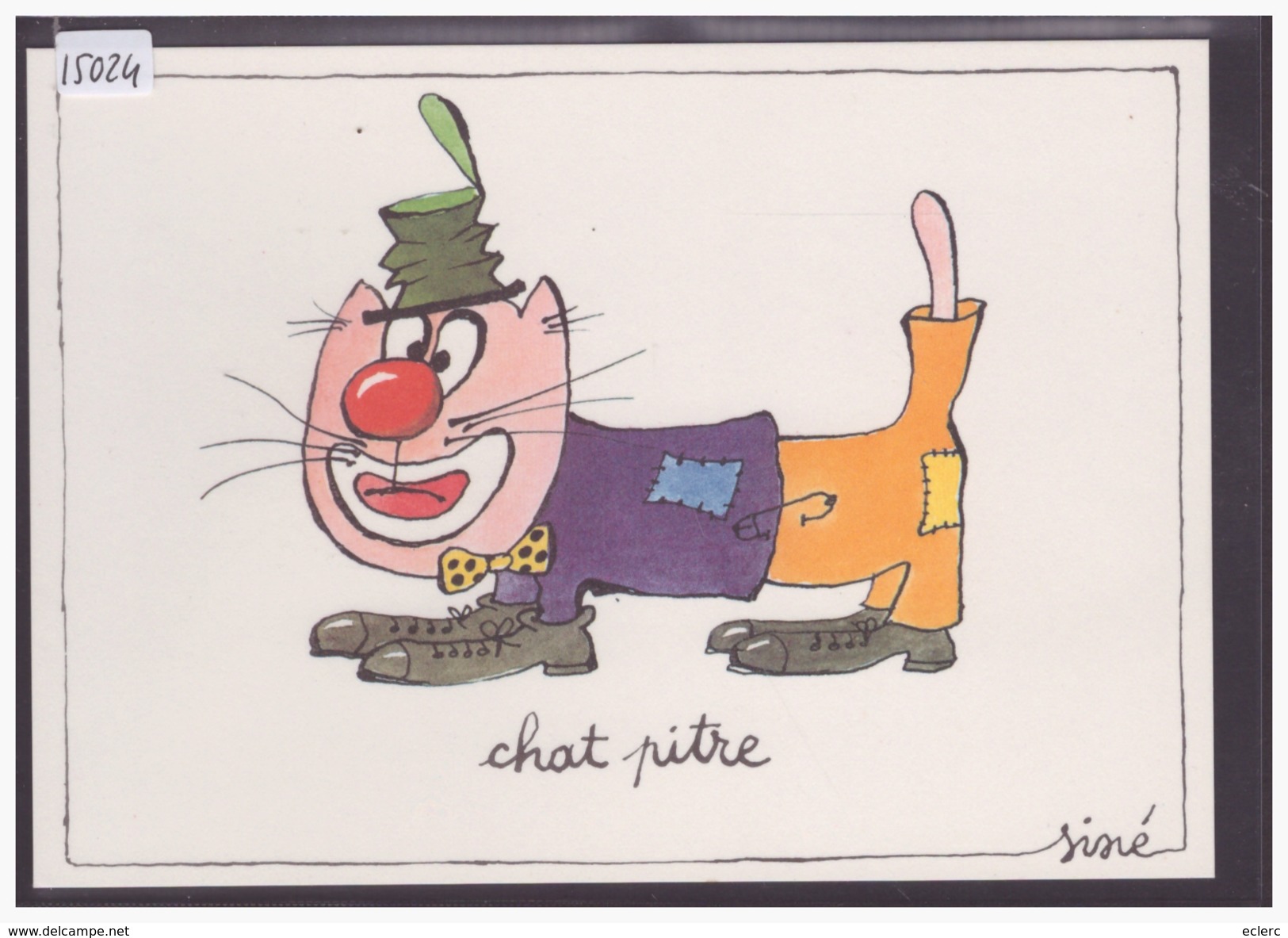 FORMAT 10x15cm - CHAT PITRE - PAR SINE - TB - Sine