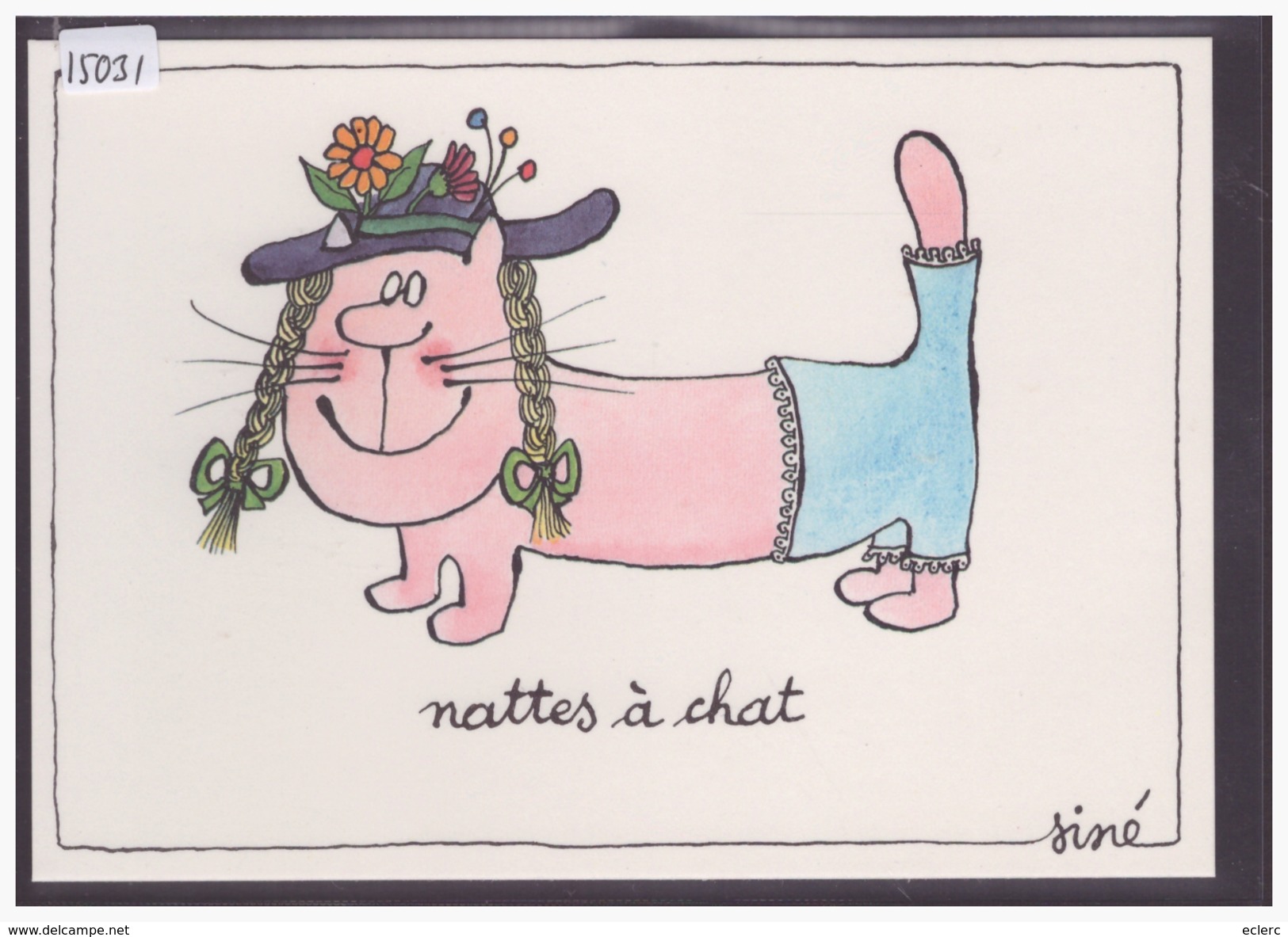 FORMAT 10x15cm - NATTES A CHAT - PAR SINE - TB - Sine