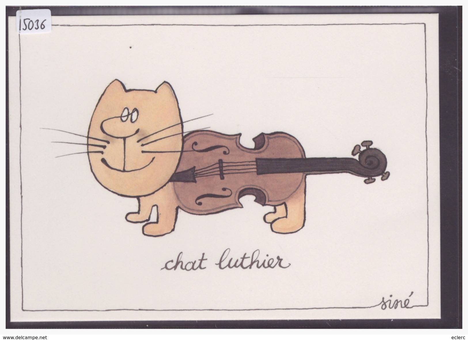 FORMAT 10x15cm - CHAT LUTHIER - PAR SINE - TB - Sine