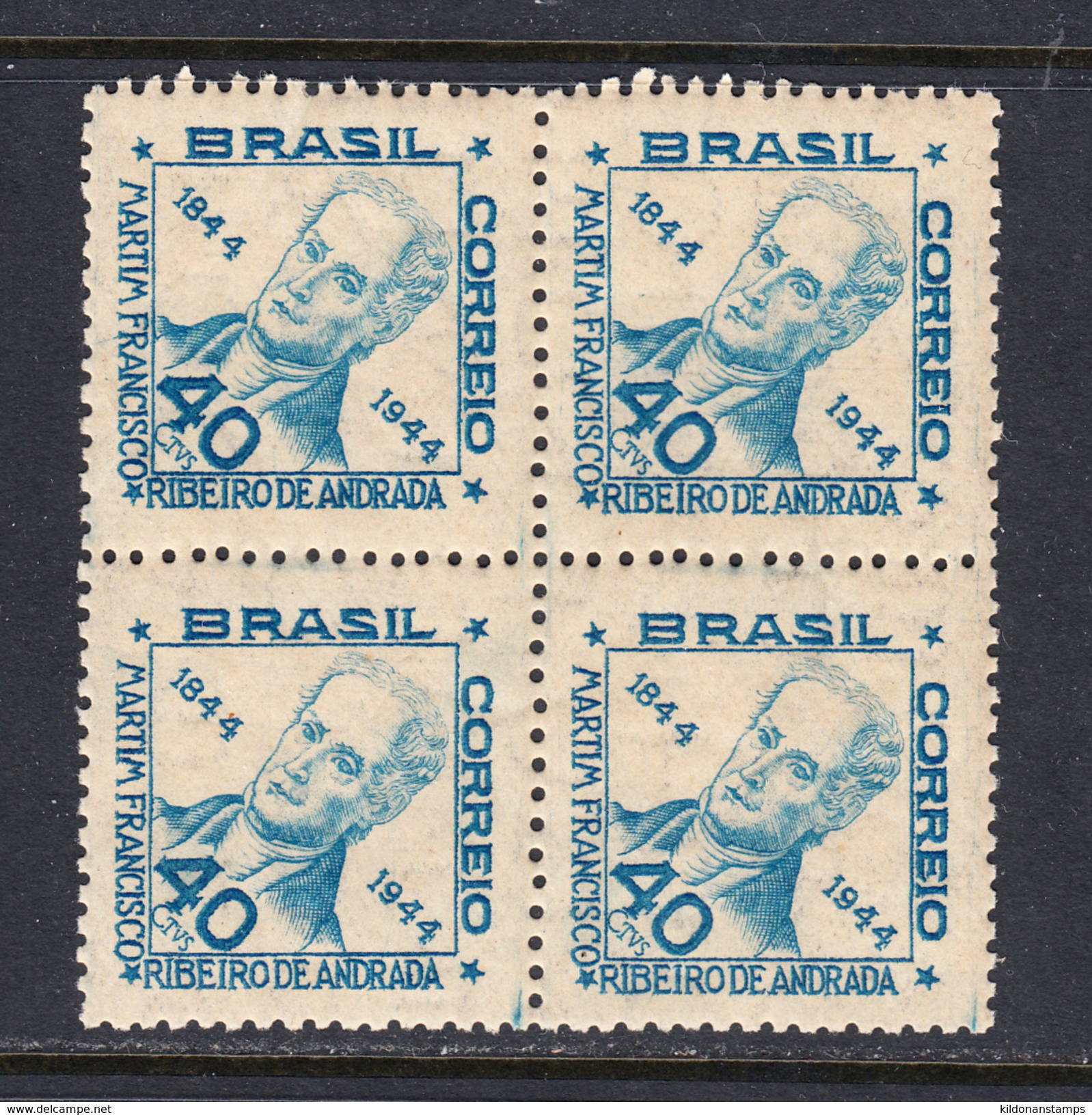 Brazil 1945 Mint No Hinge, Block, Sc# 624 , Yt 421 - Nuovi