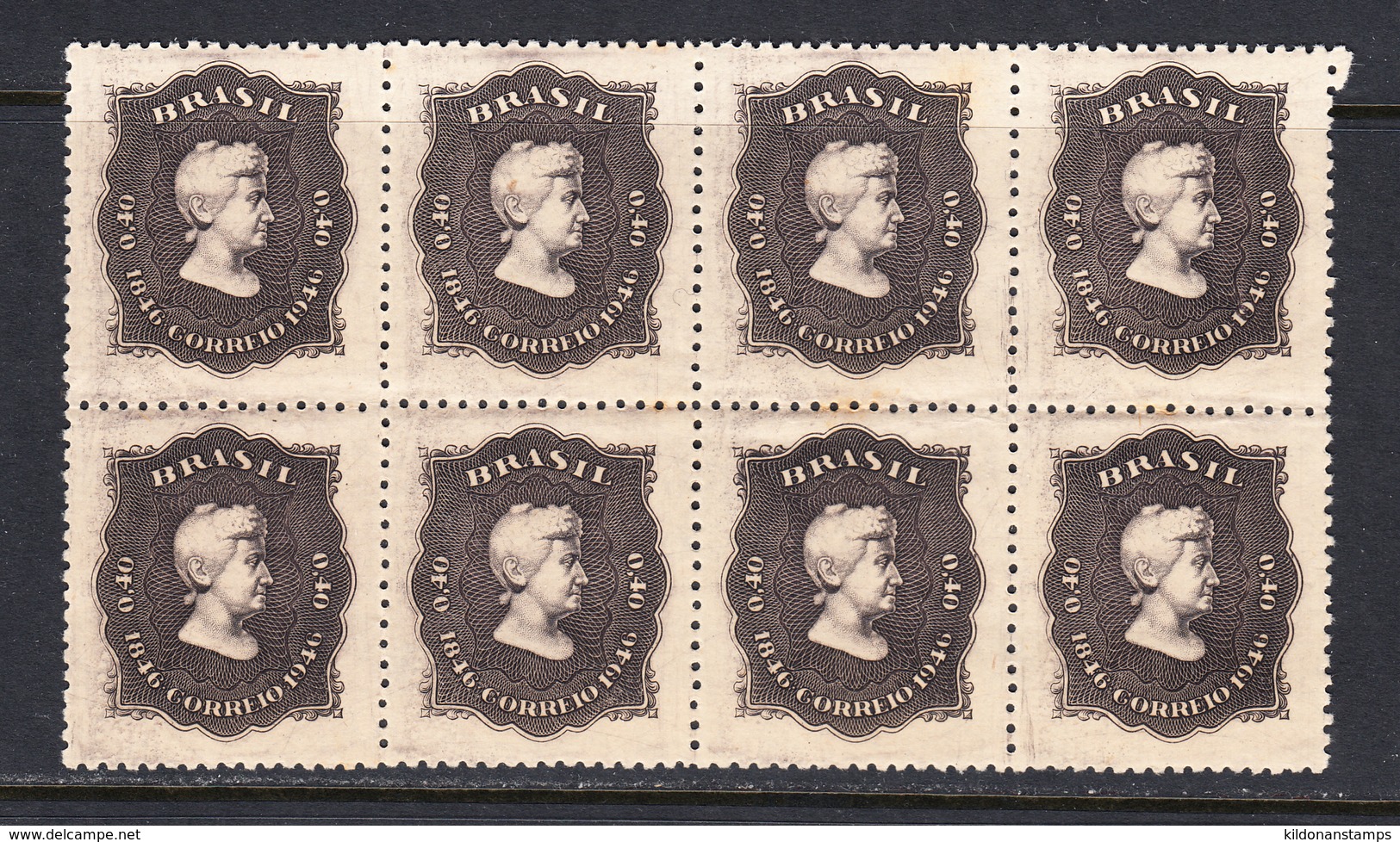 Brazil 1946 Princess Isabel, Mint No Hinge, Block, Sc# 642 , Yt - Unused Stamps