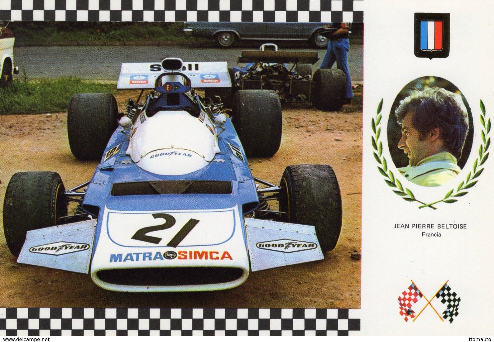 Jean-Pierre Beltoise  -  Matra MS120   -  Serie Gran Prix No 32  -  Carte Postale - Grand Prix / F1