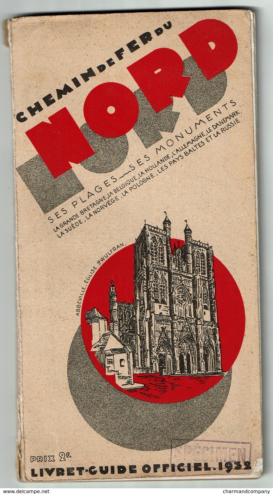 CHEMIN DE FER DU NORD LIVRET GUIDE OFFICIEL 1932 - Avec Horaires - 6 Scans - Europa