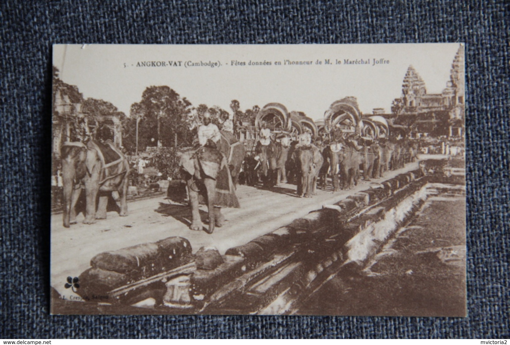 ANGKOR VAT - Fêtes Données En L'honneur De Monsieur Le Maréchal JOFFRE. - Kambodscha