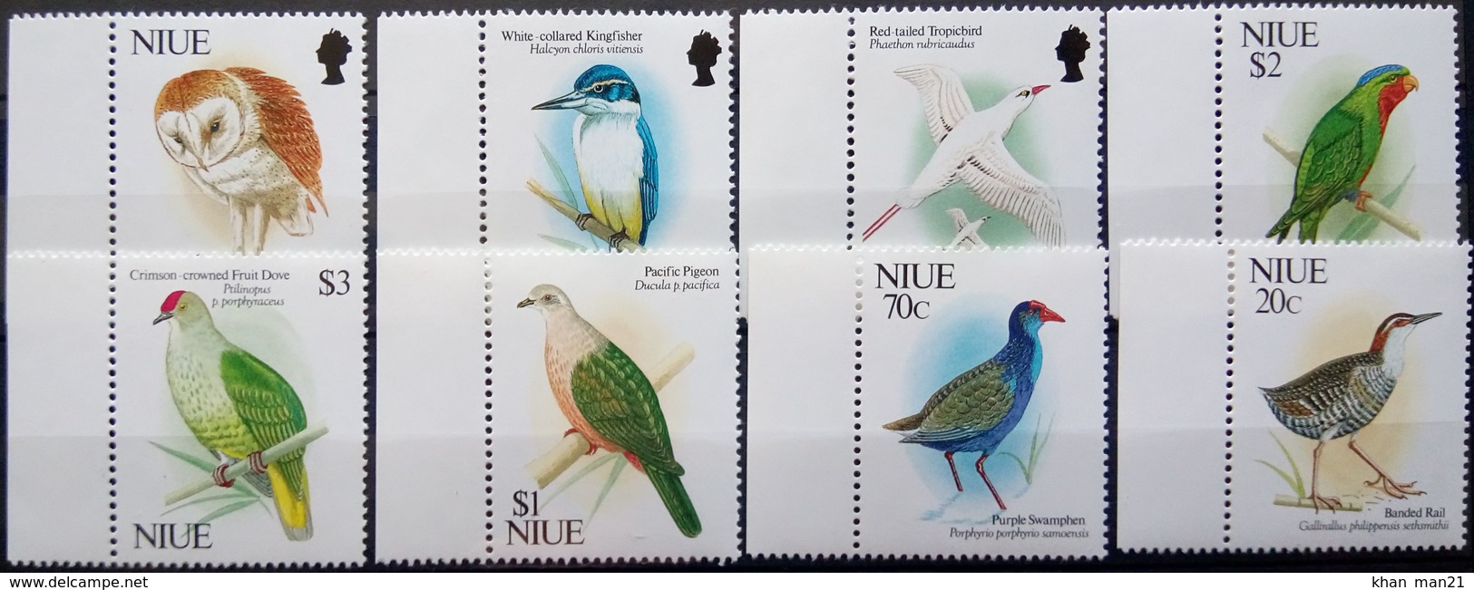 Niue, 1992, Birds, Owl, Parrot, MNH - Otros & Sin Clasificación