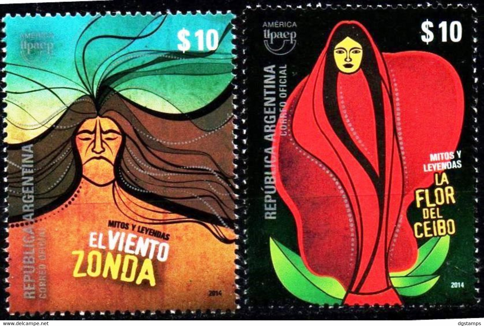 Argentina 2014 ** Upaep 2012 Mitos Y Leyendas. See Description. - Unused Stamps